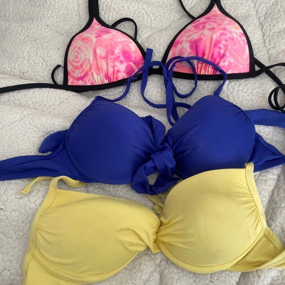 3 Cute summer bikini tops // selling As bundle
